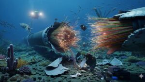 समुद्र के नीचे इंटरनेट केबल