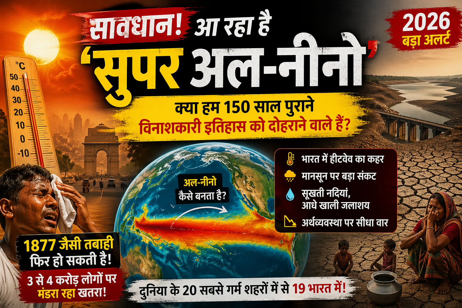 सुपर अल-नीनो का खतरा 2026